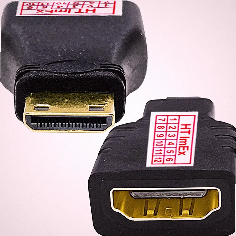 1 Stück Mini HDMI zu HDMI Adapter HDMI Buchse Smartphone Tablet Beamer