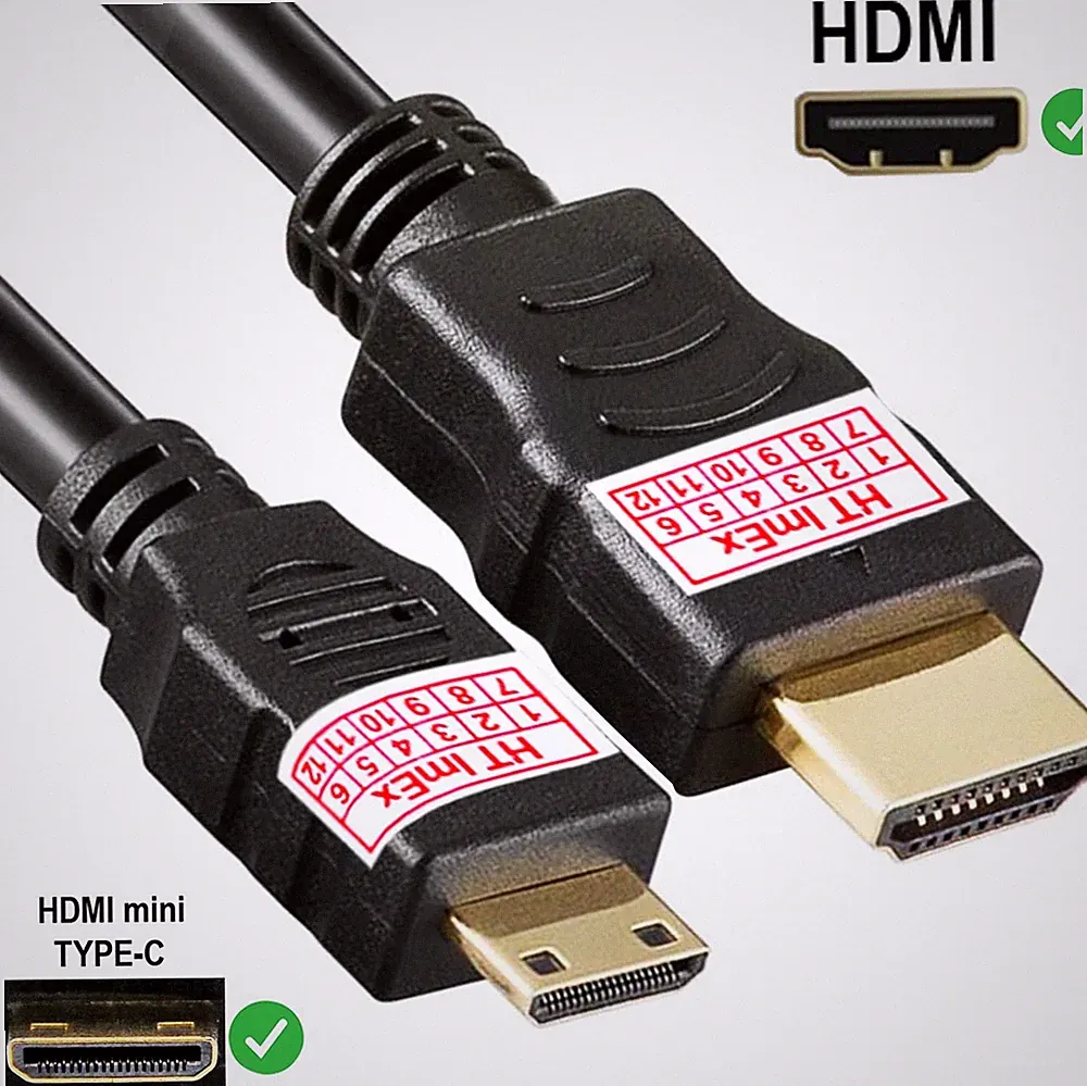 1 Stück Mini HDMI zu HDMI Adapter kabel HDMI Stecker Smartphone Tablet Beamer