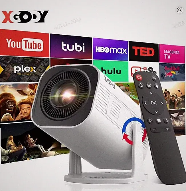 10000 Lumen LED Beamer Projektor 4K HD WiFi Bluetooth Android Heimkino Tragbarer