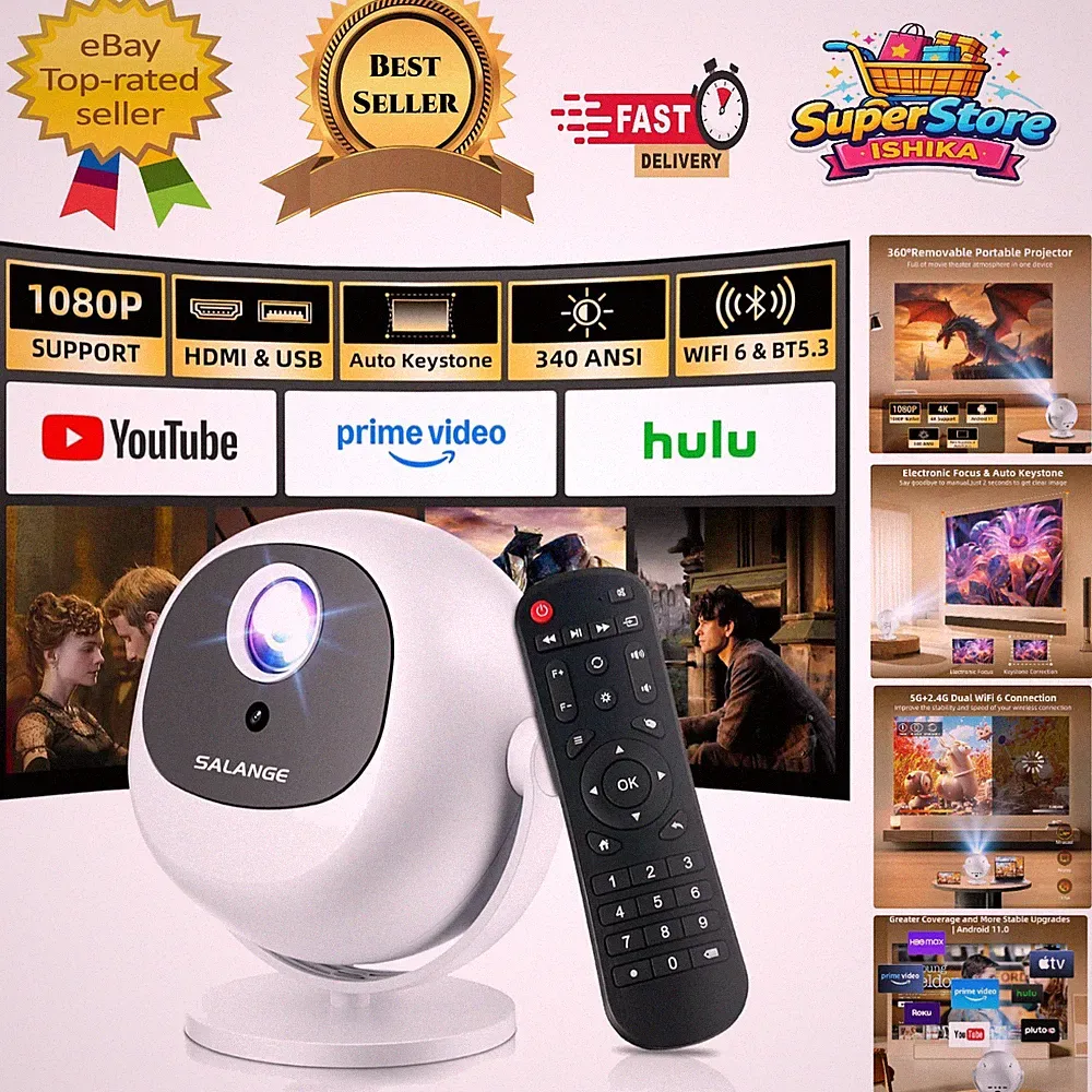 1080P Beamer mit integriertem Lautsprecher & Streaming - perfekt für Filmabende