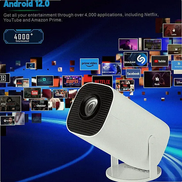1080P Mini Beamer 5G WiFi HD Projektor Heimkino Bluetooth Tragbar Taschenkino DE