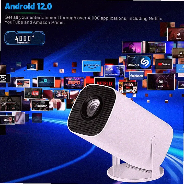 1080P Mini Beamer HD Projektor 5G WiFi Heimkino Bluetooth Tragbar Taschenkino DE