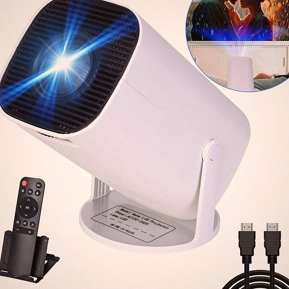 1080p Projektor Mini Beamer WiFi 6 & BT 5.0 Bimmer Tragbarer Movie Proyector