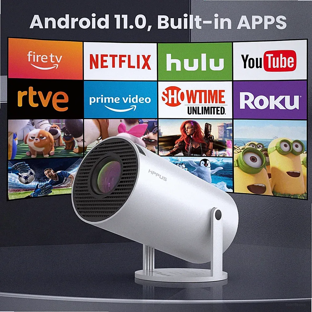 1080P Projektor Mini Heimkino Beamer Handy Smart Hochauflösend Heimprojektor DE