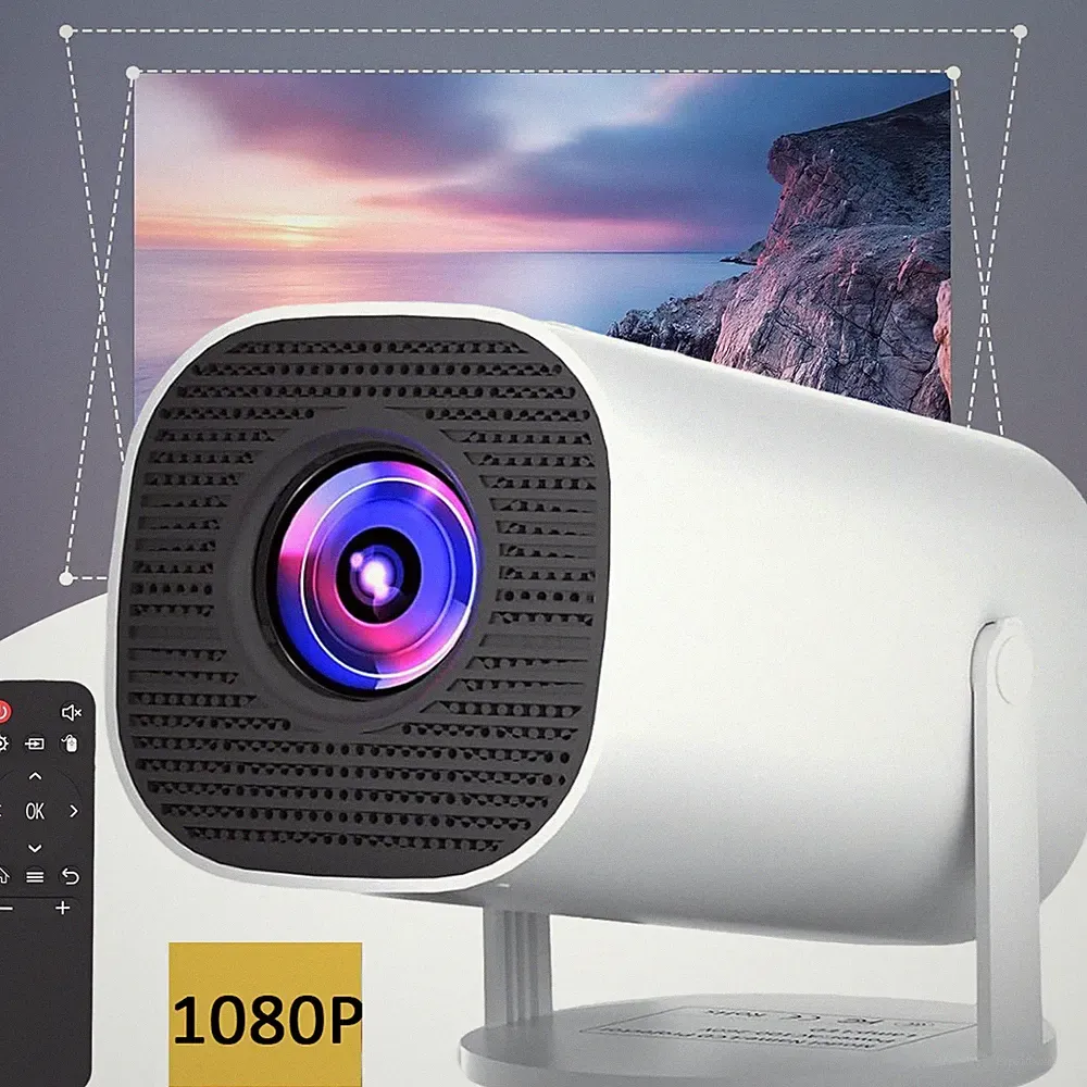 1080P Smart Beamer mit WiFi & Bluetooth Tragbarer Filmprojektor Videoprojektor