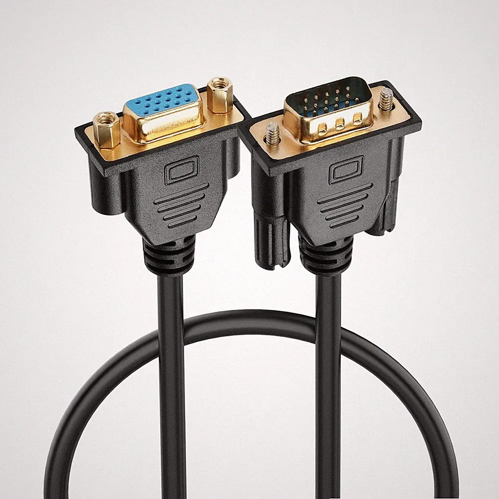 1080P VGA Stecker-Buchse Verlängerungskabel 0,5 m für PC Monitor TV