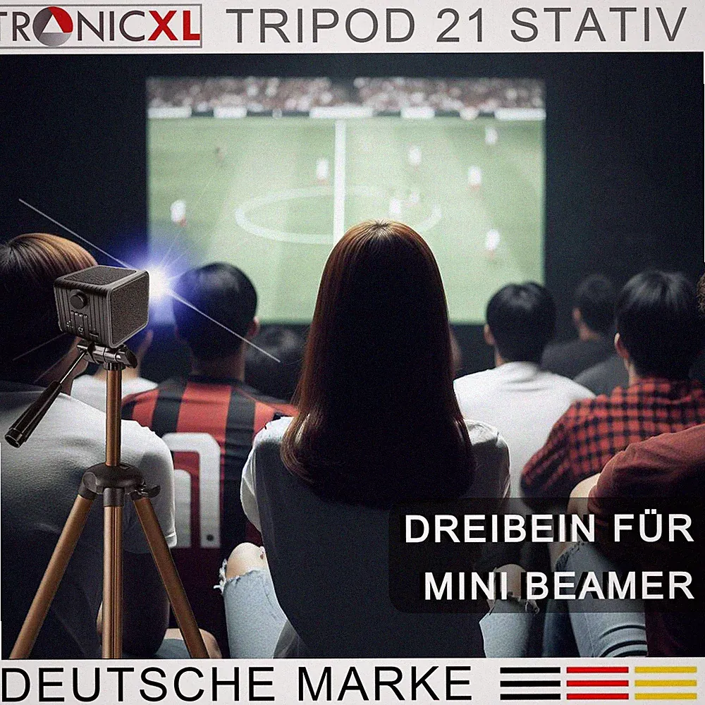134cm Stativ für Mini Beamer Halterung Boden Ständer Heimkino Tripod Dreibein