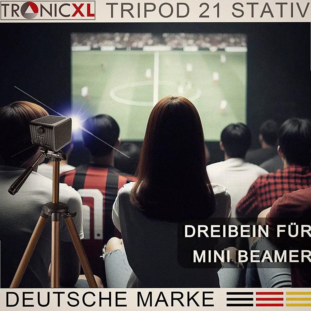 134cm Stativ für Mini Beamer Halterung Boden Ständer Heimkino Tripod Dreibein