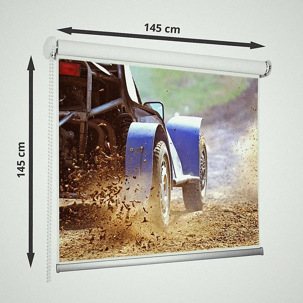 145x145 cm Beamer Leinwand Projektorleinwand Heimkino Rollo HD Screen BOJANEK