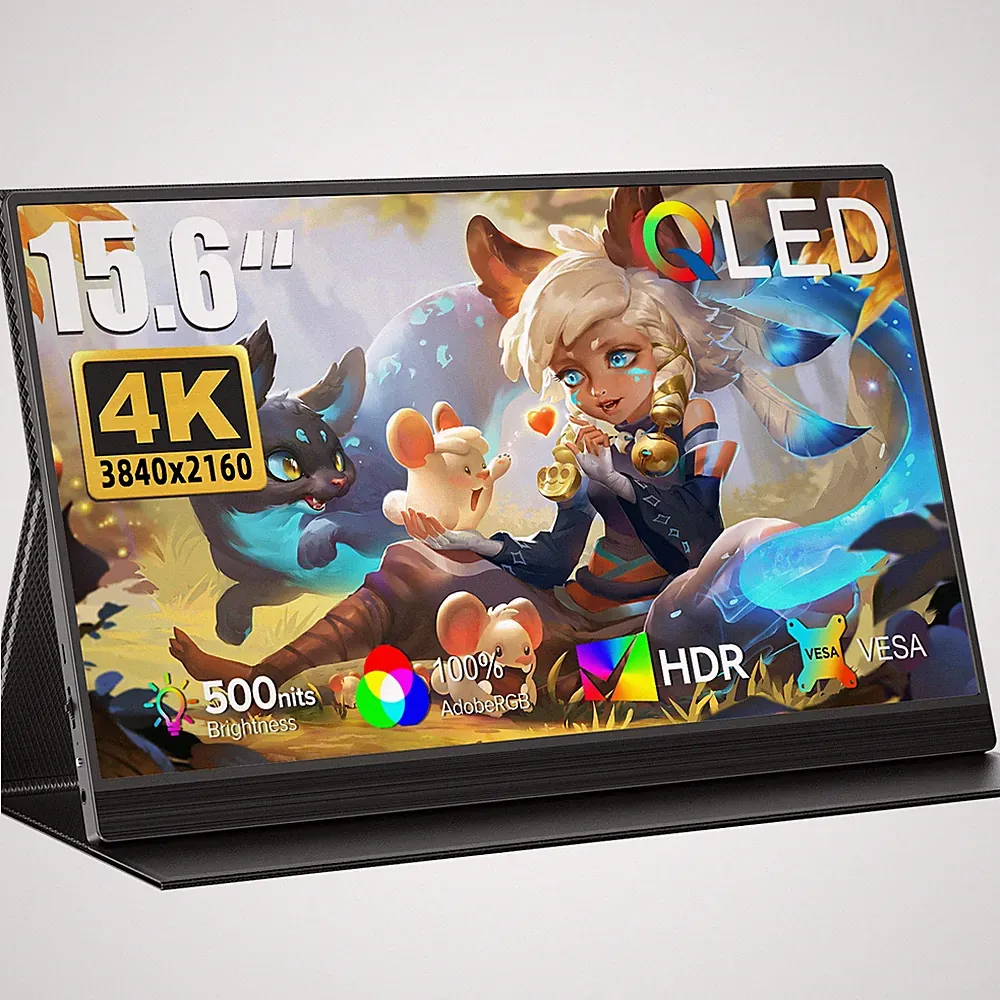 15,6 Zoll 4K Tragbarer Monitor Mobiler Monitore mit Für Business Laptop & Tablet