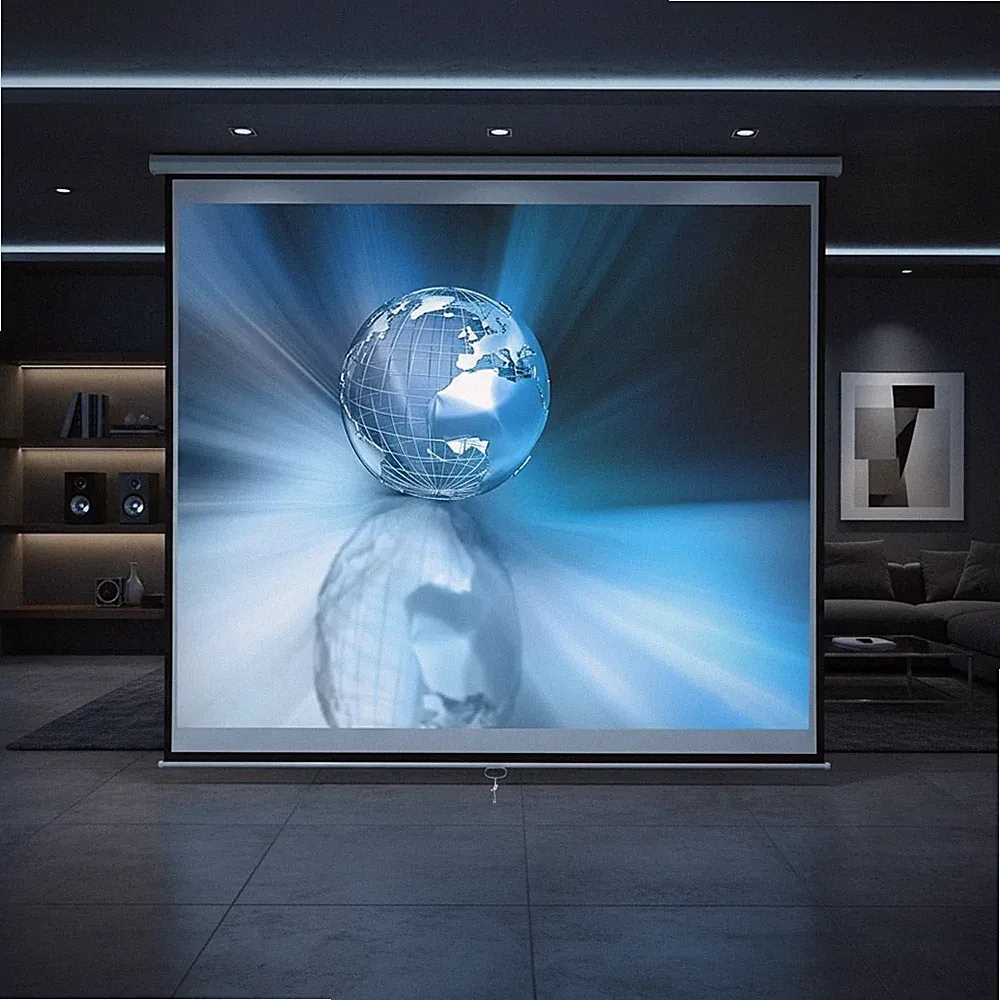 152 x 152 cm Beamer Heimkino Leinwand Beamerleinwand Rolloleinwand Projektor 📽️