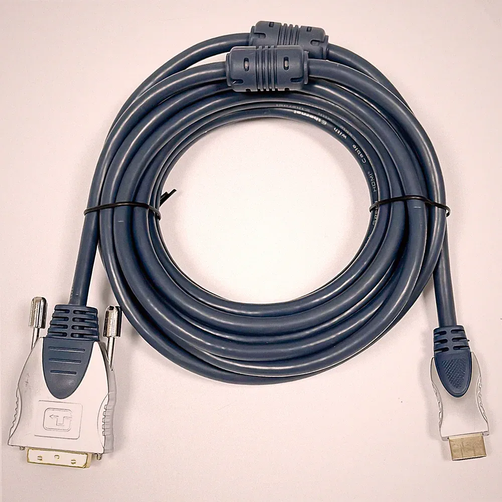 15m HDMI DVI 24+1 Monitor Kabel Ferritkern 1080p PC Beamer TV High Speed FULL HD