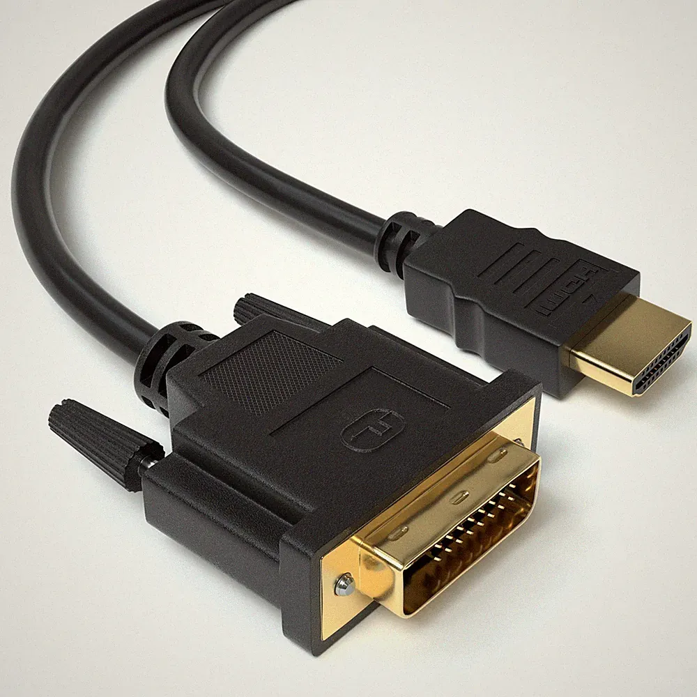 1m HDMI auf DVI Highend Kabel FULL HD 1080p Meter PC zu Monitor Beamer Adapter