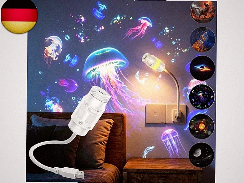 2-in-1 Galaxy Projector Night Light, Sternenhimmel Projektor Erwachsene, 360°