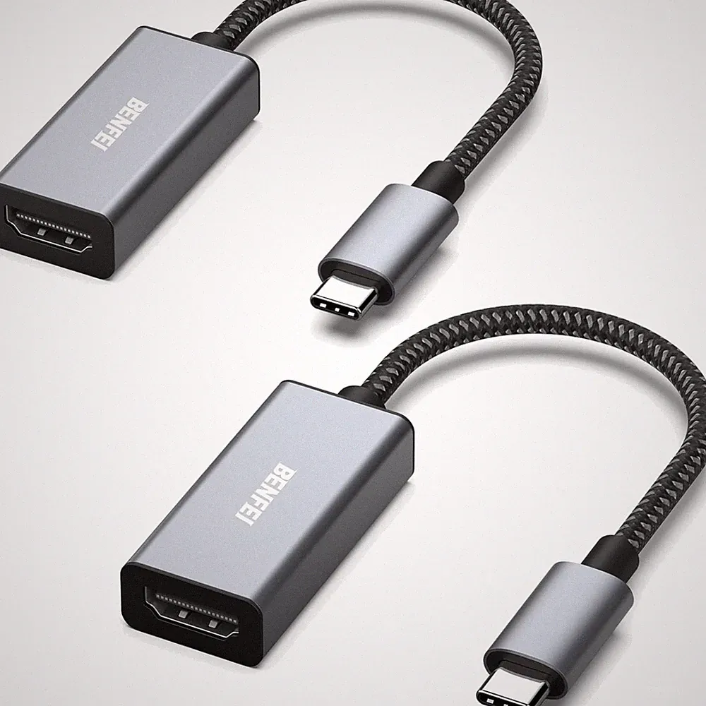 2 Pack USB C auf HDMI Adapter 4K@60Hz, USB Typ-C auf HDMI Adapter [Thunderbol...