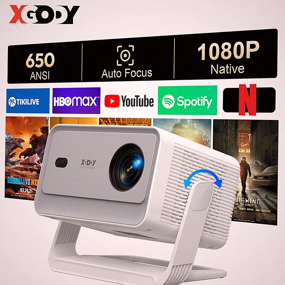 2025 Beamer HD WiFi Projektor Heimkino Automatische Hindernisvermeidung