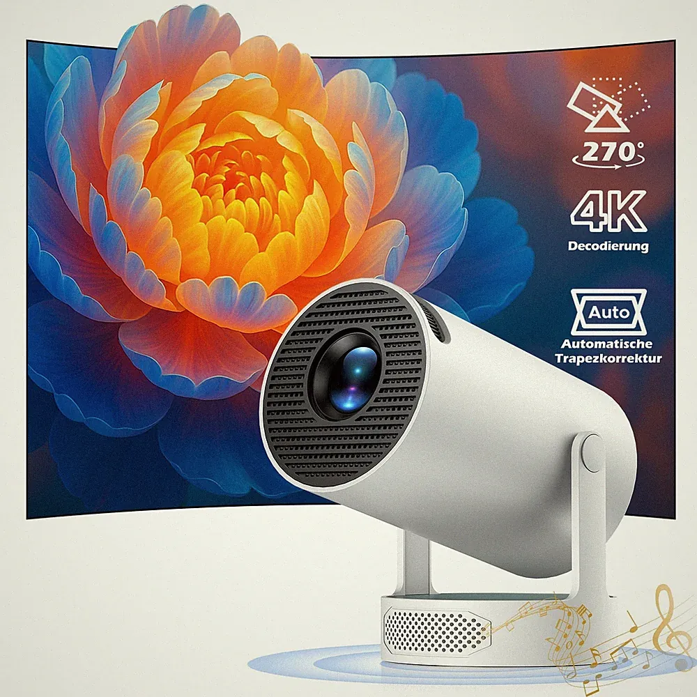 2025 Beamer LED 1080P HD Heimkino Projektor Kino Handy LCD Mini Heimprojektor DE