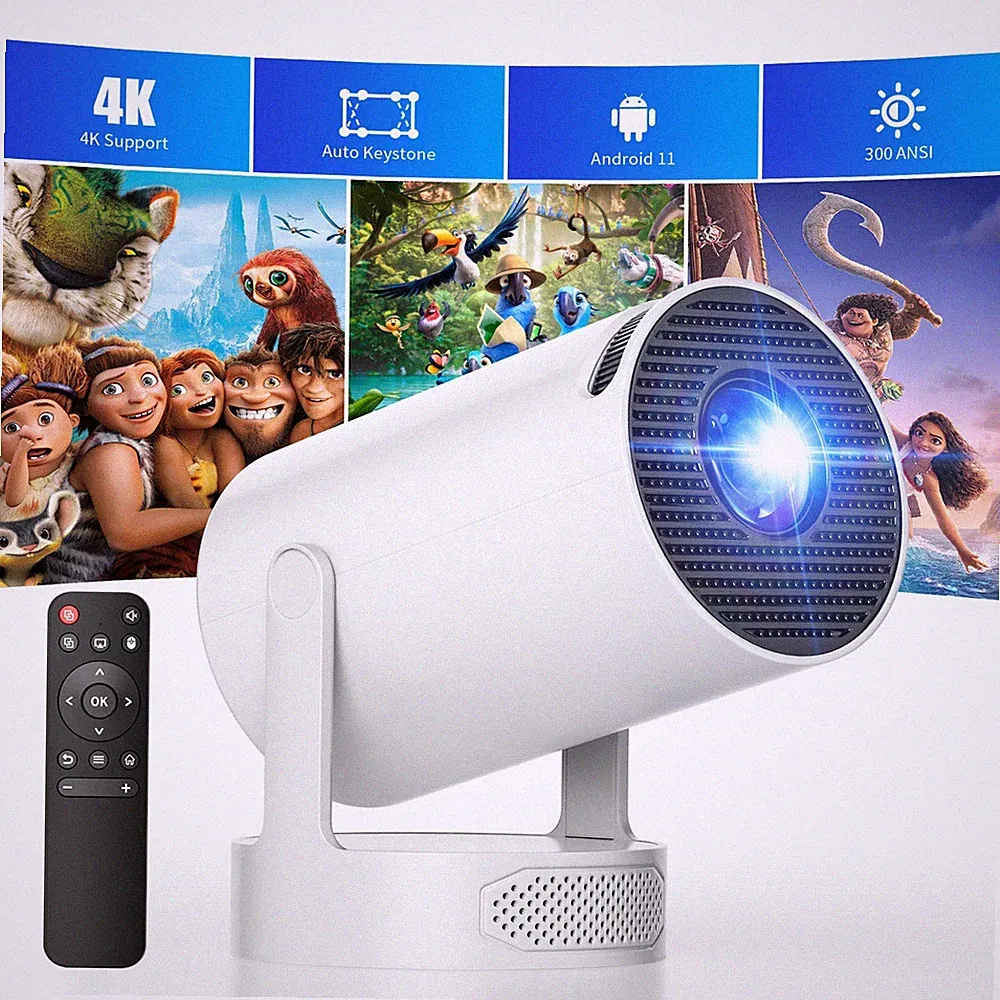 2025 NEU Mini Beamer 4K UHD Projektor WiFi Bluetooth Android TV Heimkino Tragbar