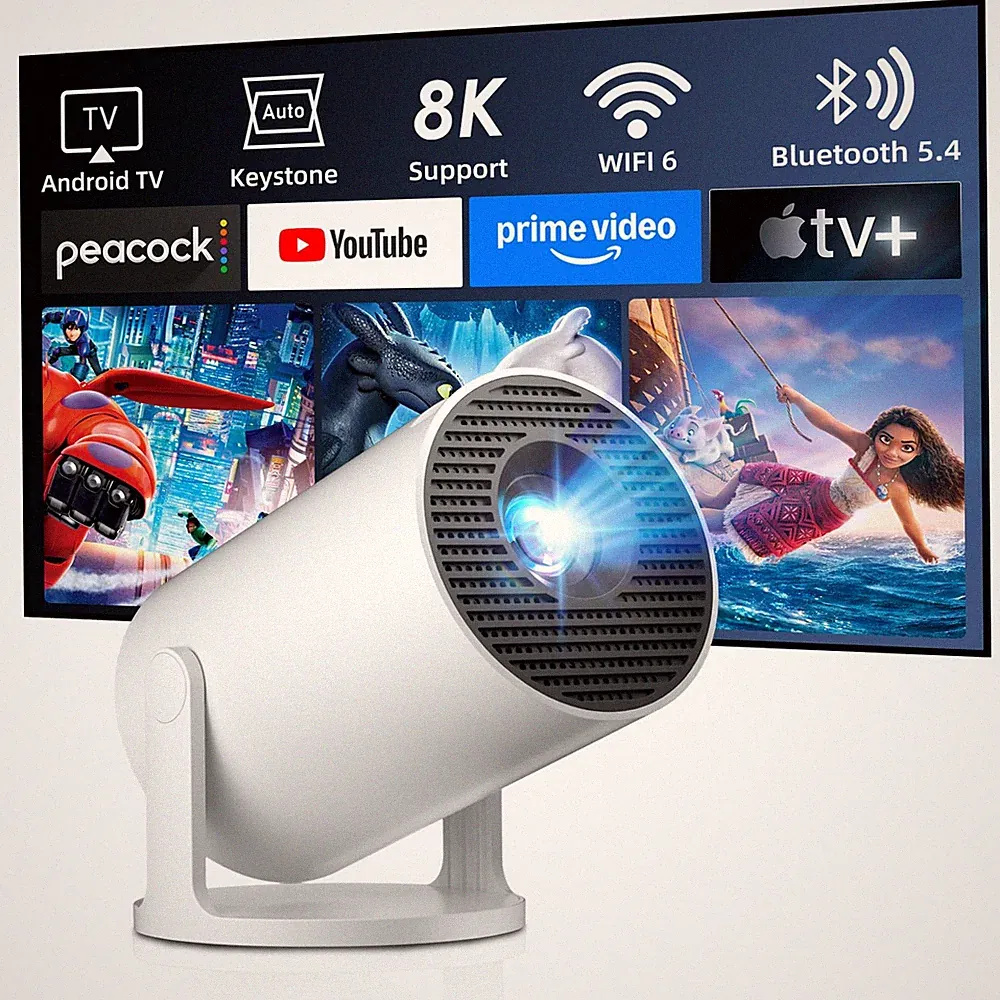 2026 Ultra Smart Projektor integrierte Apps 12000 Lumen HY300Pro Kurzdistanz