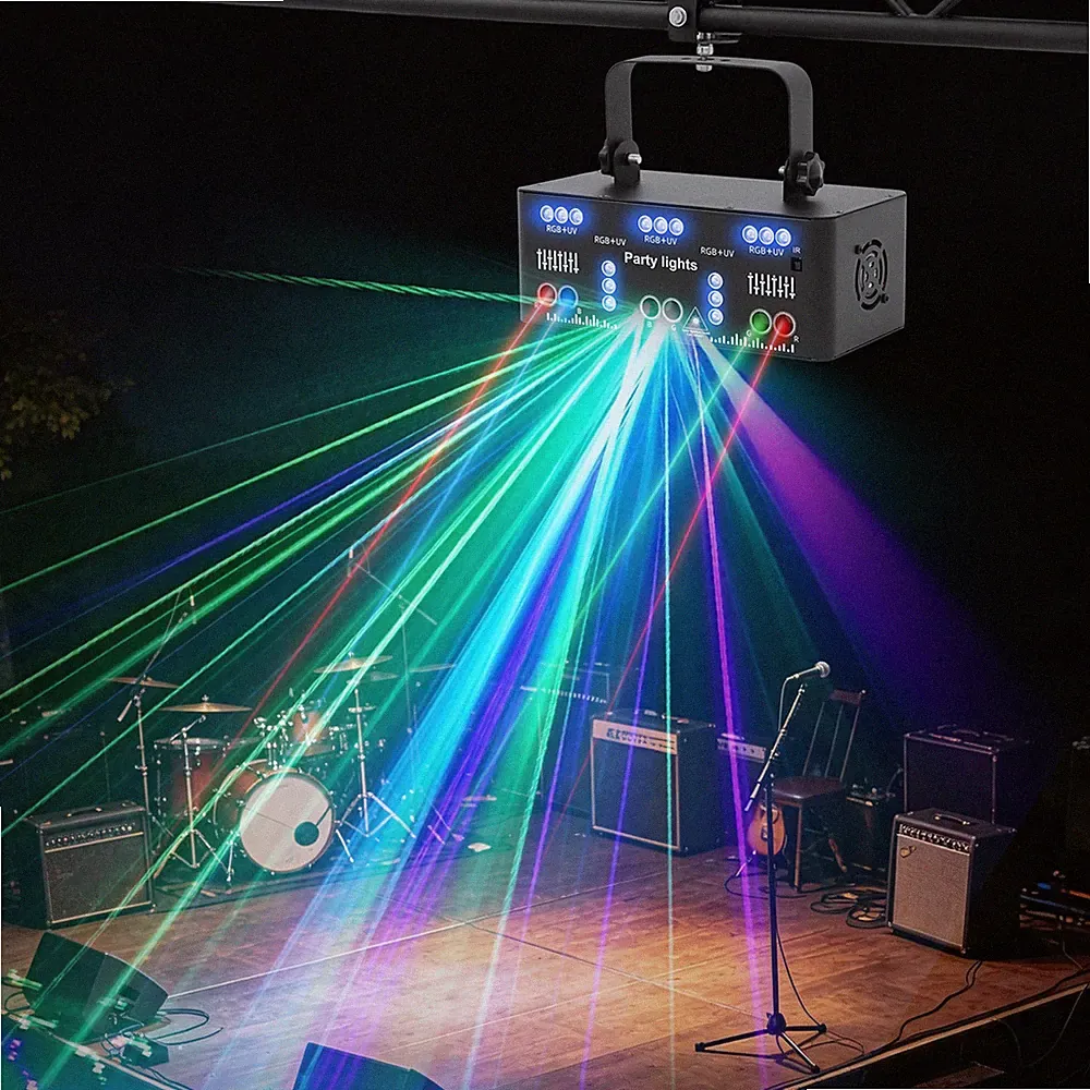 21-Eyes LED Laser Projektor Lichteffekt DJ Disco Bühnenbeleuchtung DMX RGB Licht