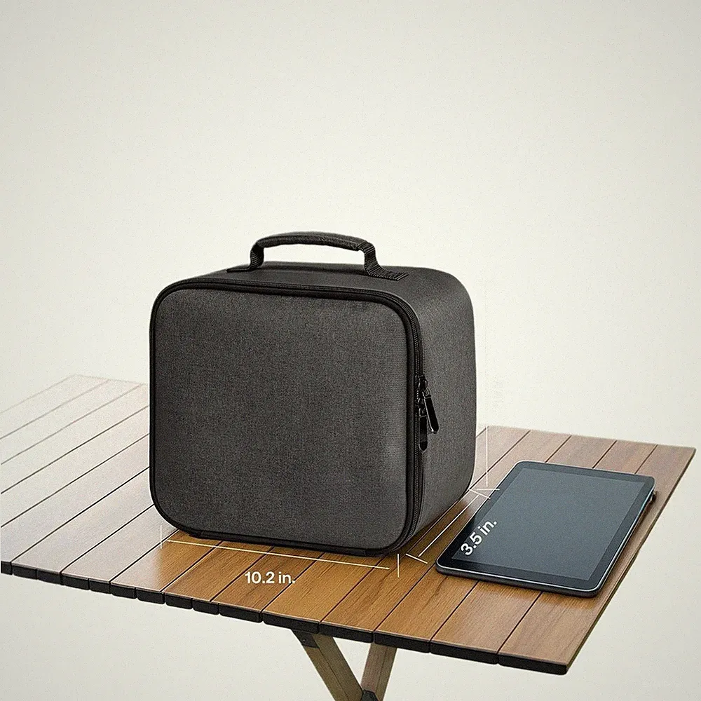 26x9x22cm schwarz für Projektortasche mit verstärkten Griffen und stoßfestem