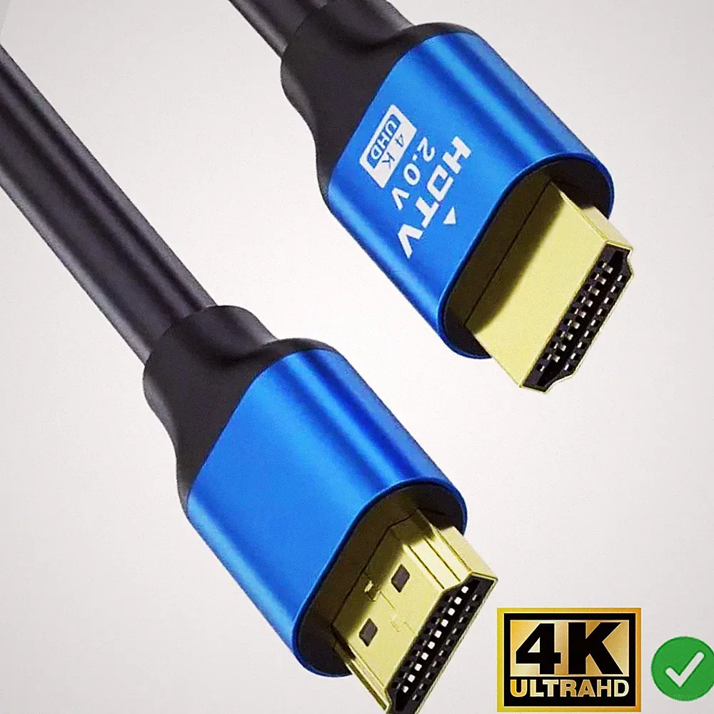 2m HDMI Kabel 2.0 Ethernet 4K UHD FULL HD 3D HDR LED TV Beamer Premium cable