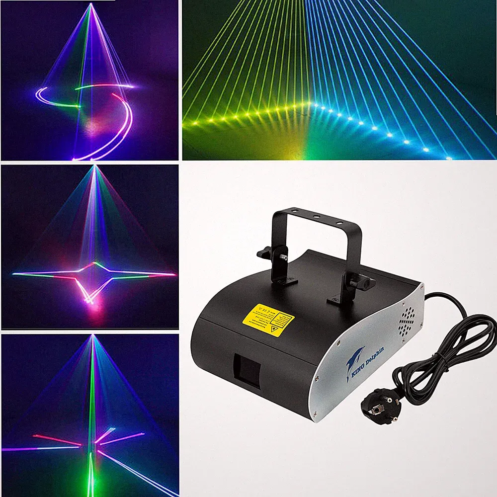 2stk 2000mW RGB Fullcolor DJ Party Laser Licht Show DMX Animation Laserprojektor
