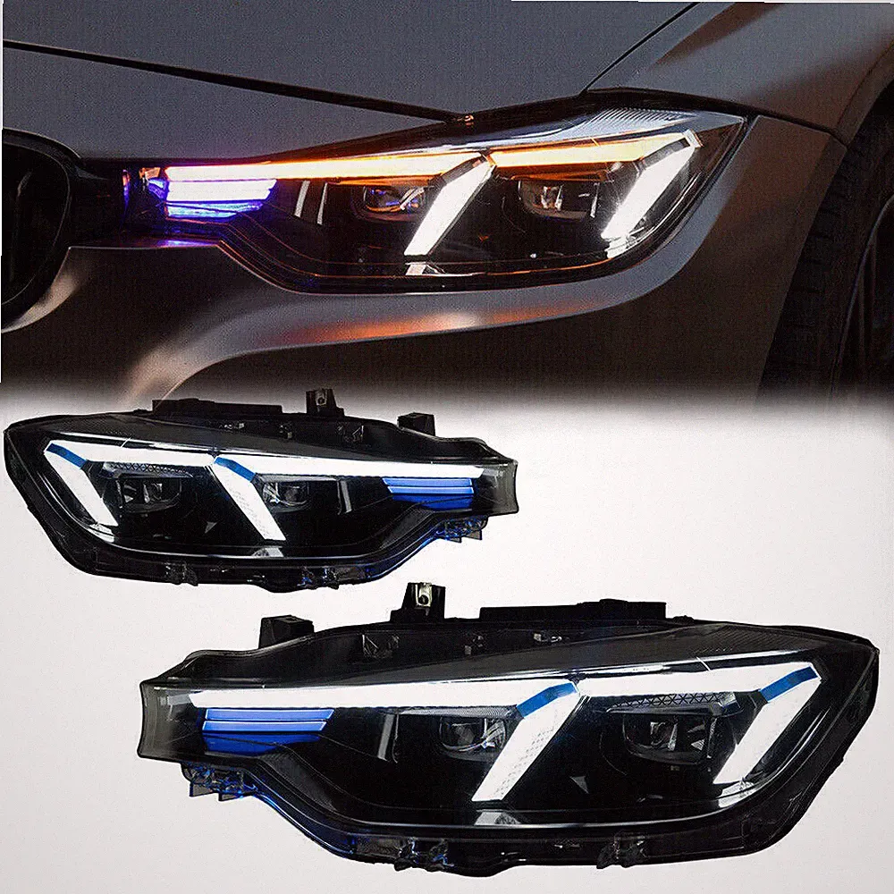 2x Dynamic LED Scheinwerfer Upgrade für BMW 3er F30 F35 2013-19 Laser Projektor