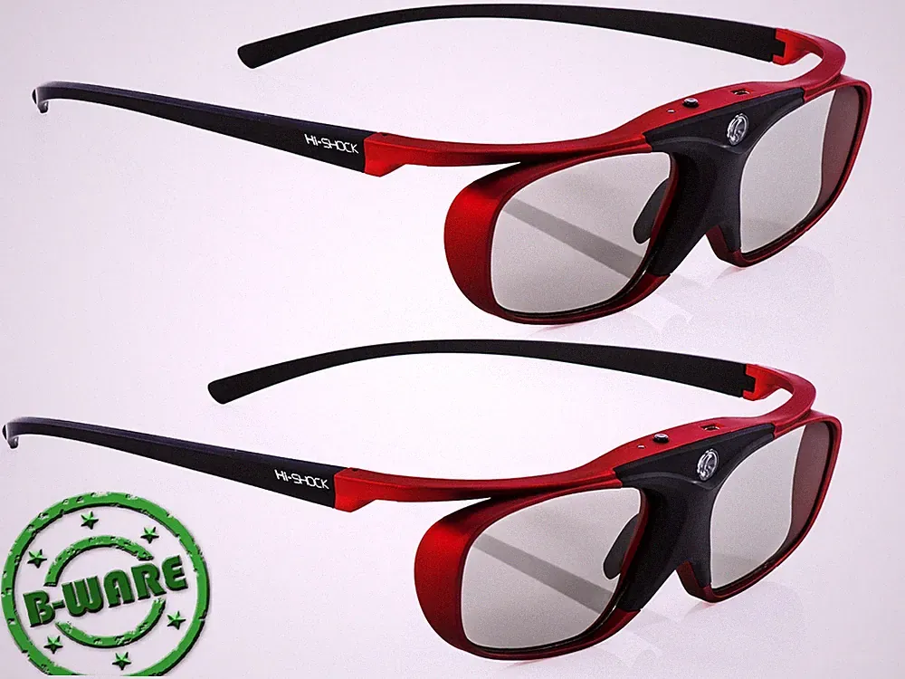 2x Hi-SHOCK Scarlet Heaven RF 3D aktive Brille für EPSON Beamer 7000 9400 5300