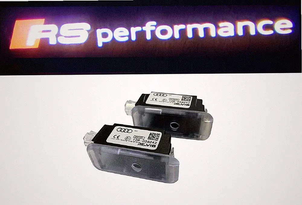 2x Original Audi RS performance LED Einstiegsbeleuchtung Tür Logo für viele Audi