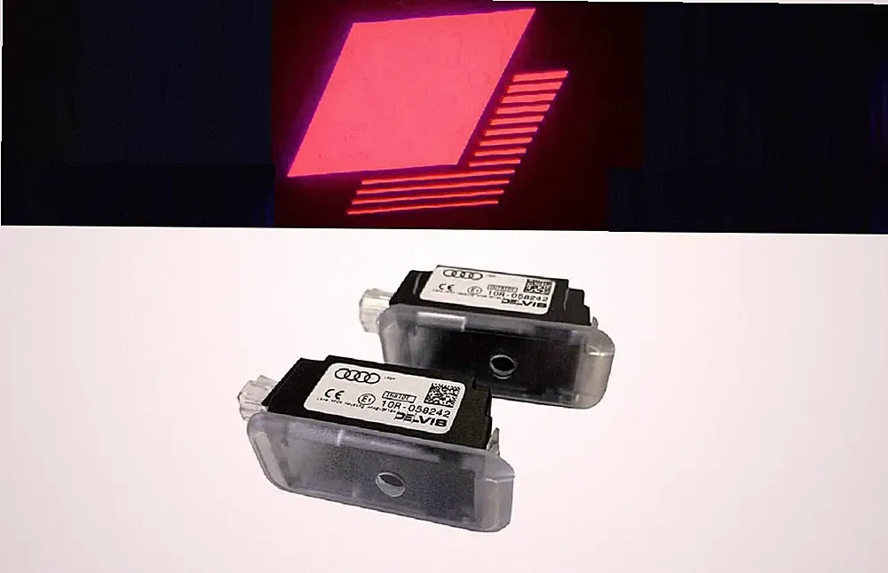 2x Original Audi Sport Raute Edition LED Einstiegsbeleuchtung Tür für viele Audi