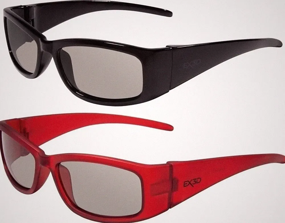 2x PACK EX3D Kinder 3D Brille Passiv Polfilterbrille für 3D-TV Beamer Kino RealD