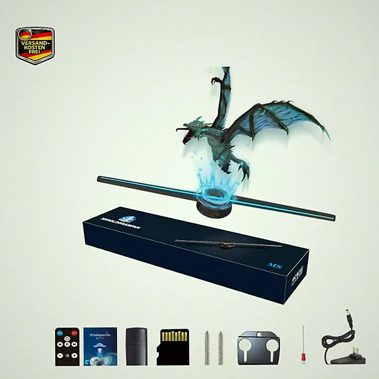 3D Hologramm Projektor 42cm 700 Videos HD 2000