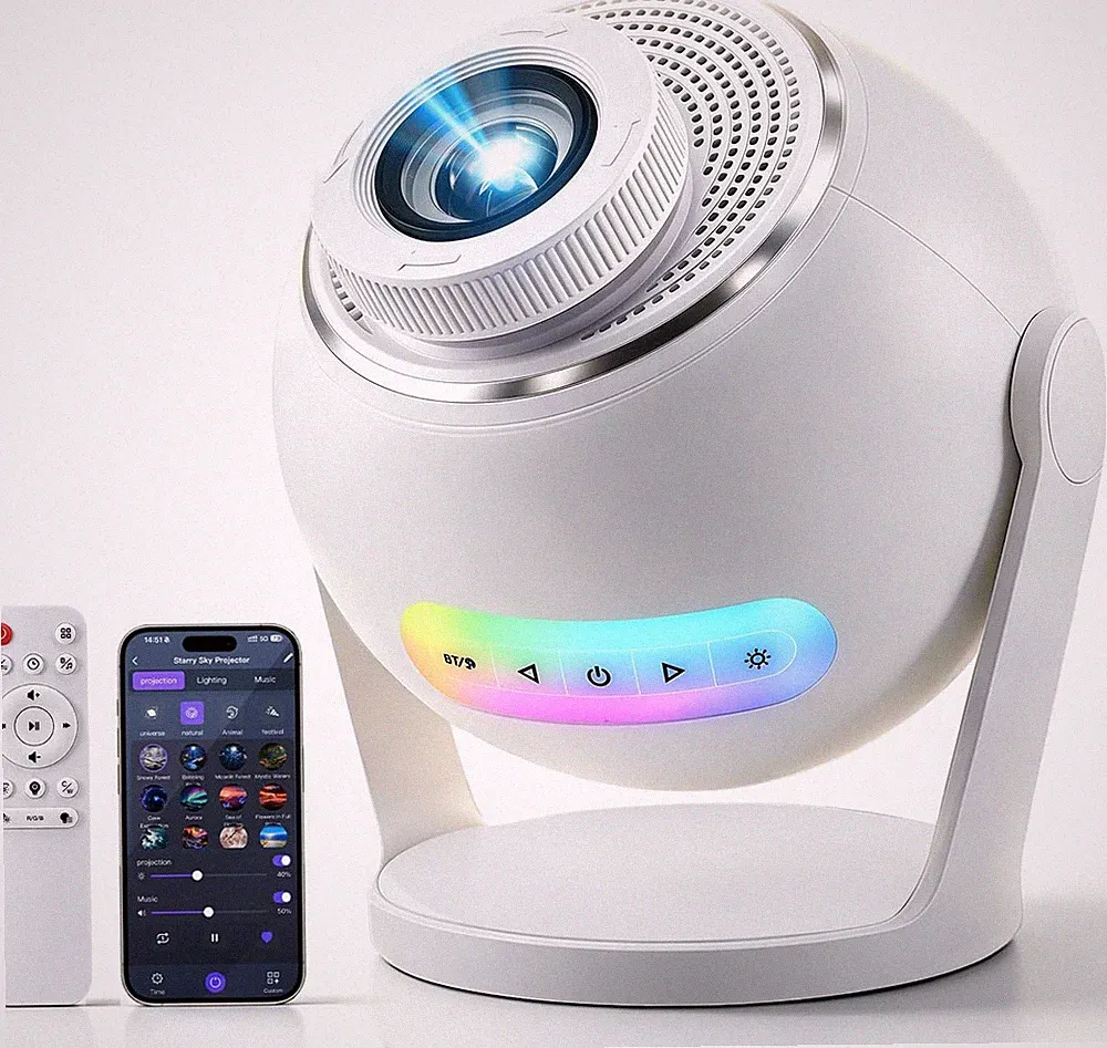 3D Sternenhimmel Projektor Smart App 60 Szenen Bluetooth Lautsprecher