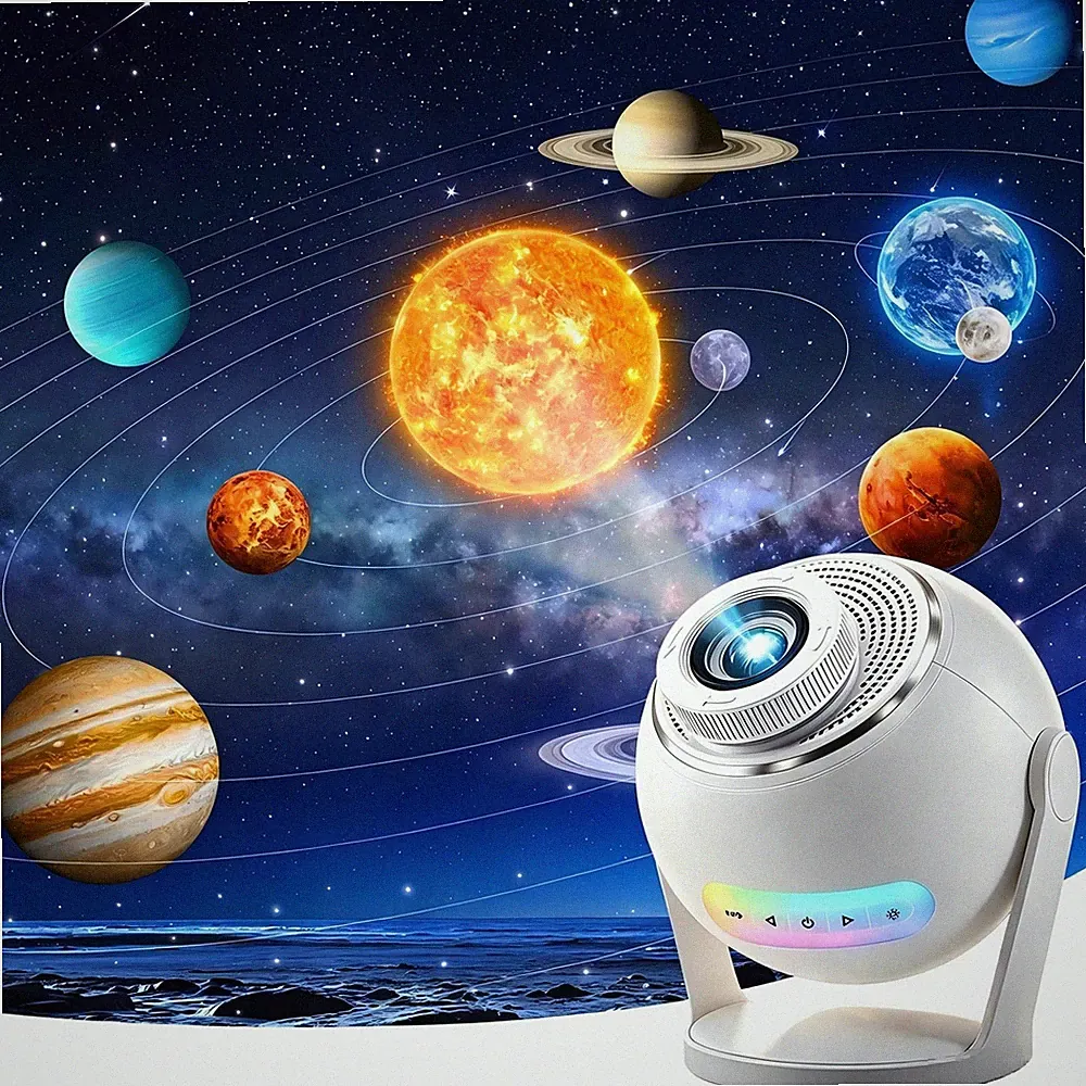 3D Sternenhimmel Projektor Smart APP Bluetooth Lautsprecher 60 Szenen fürs