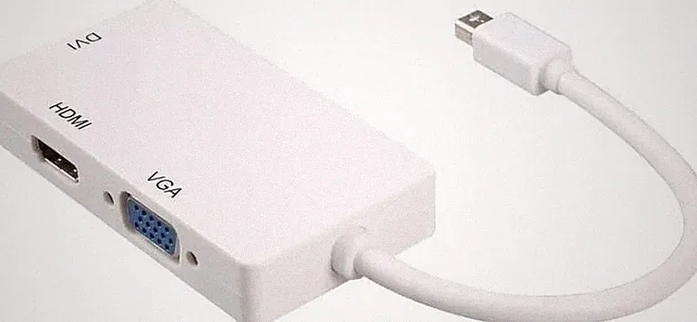 3in1 Mini DP auf HDMI, DVI, Adapter VGA 4K Mini Displayport Konverter, Thunde...