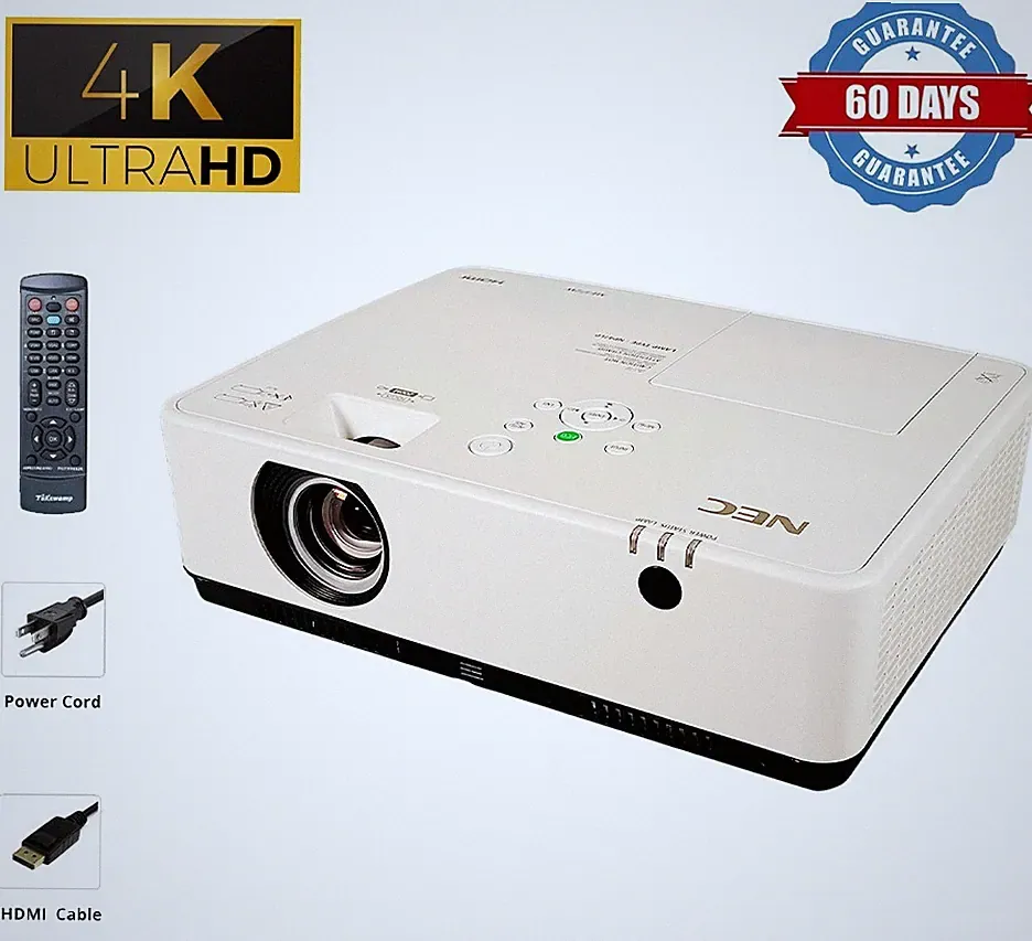 3LCD Projektor 3700 ANSI Für Gaming Golf Rennflug Simulator In 4K Mit Bundle