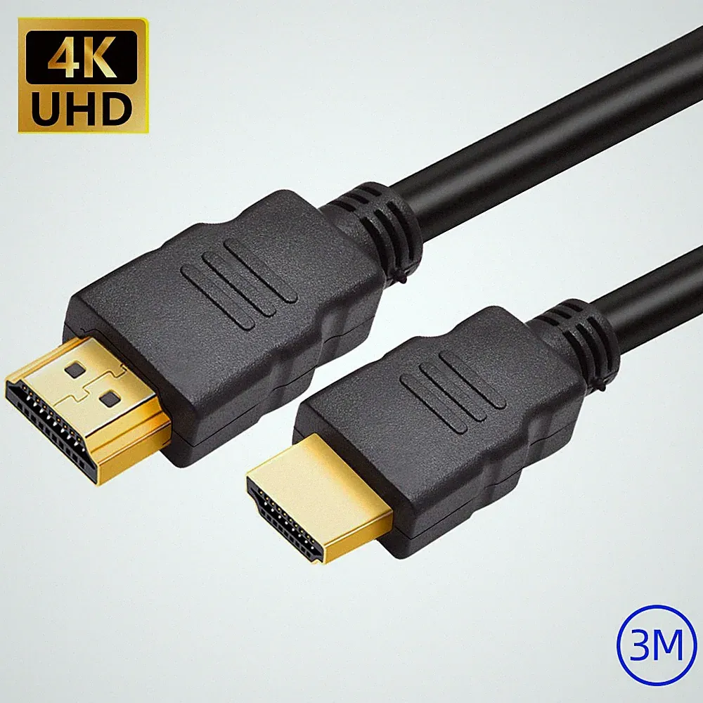 3m HDMI Kabel High Speed vergoldete Stecker Für HDTV 3D TV PS4 PS3 Beamer PC 4K