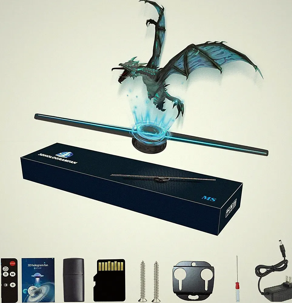 42CM Hologramm Projektor MS4 mit 3D-Funktion und 700 Videotheken, HD LED