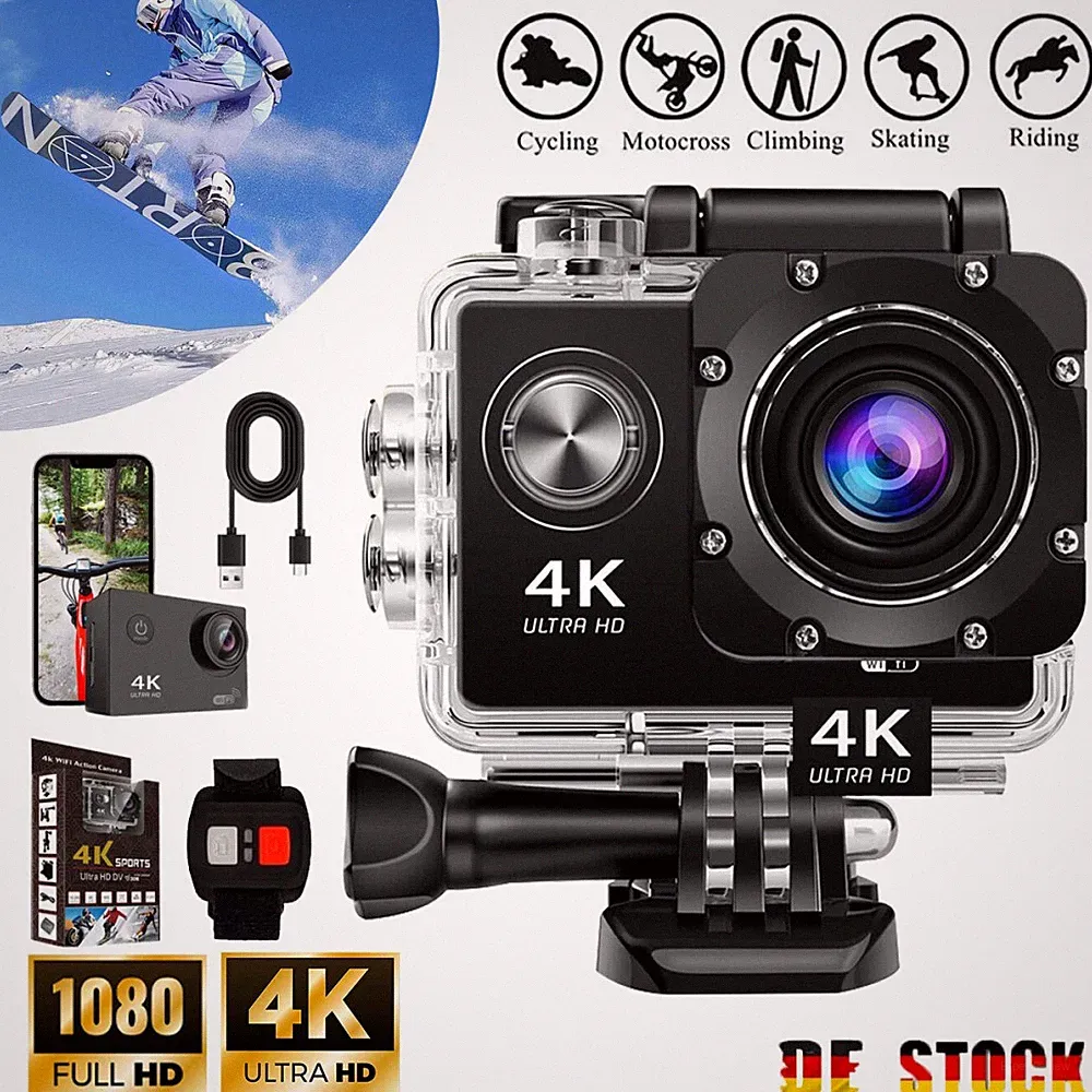 4K 20MP Action Kamera Sport Kamera Fahrrad Motorrad Helm Kamera für Outdoor Cam
