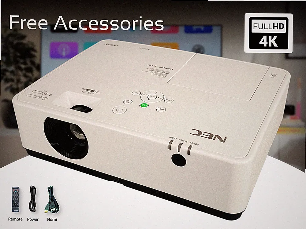 4K 3LCD Projektor für Konsole Gaming, PLAYSTATION, Xbox, Nintendo 3700 Lumen