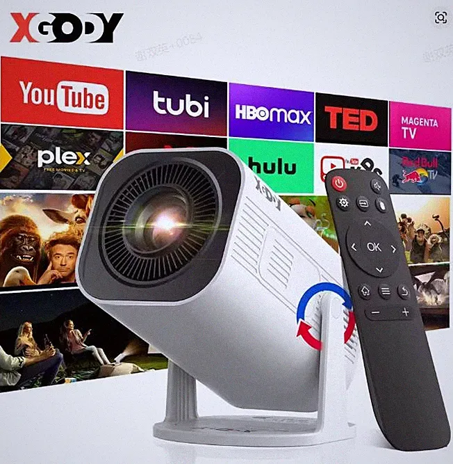 4K Beamer Full HD 1080P LED Projektor Heimkino 5G WiFi Bluetooth HDMI Android TV