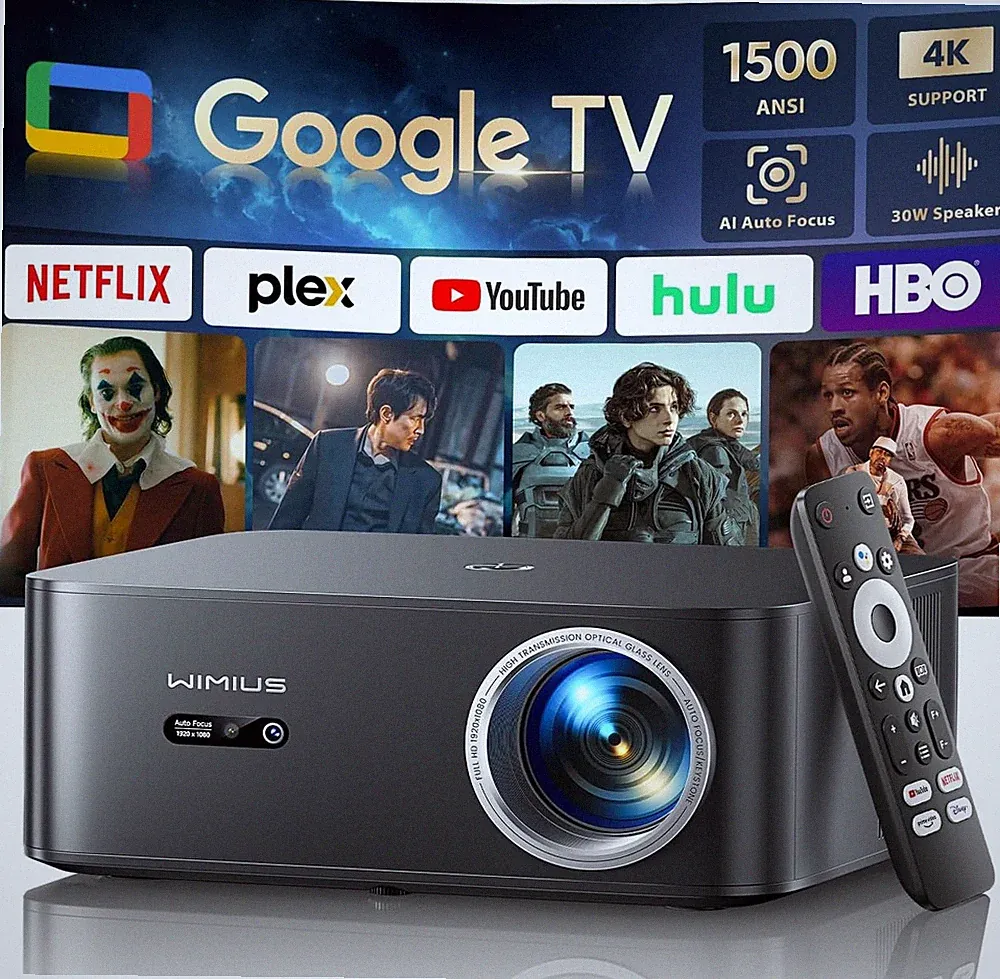 4K Beamer K13 Tageslicht 1500 ANSI Google TV WiFi6 Bluetooth
