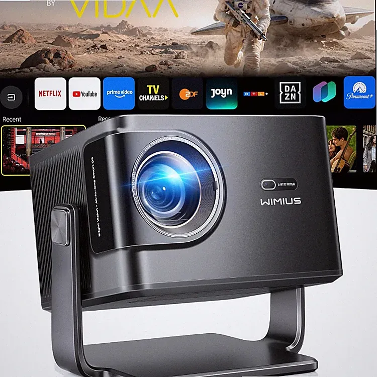 4K Beamer mit VIDAA OS 2500 ANSI 56W Dolby Audio Projektor Heimkino Smart
