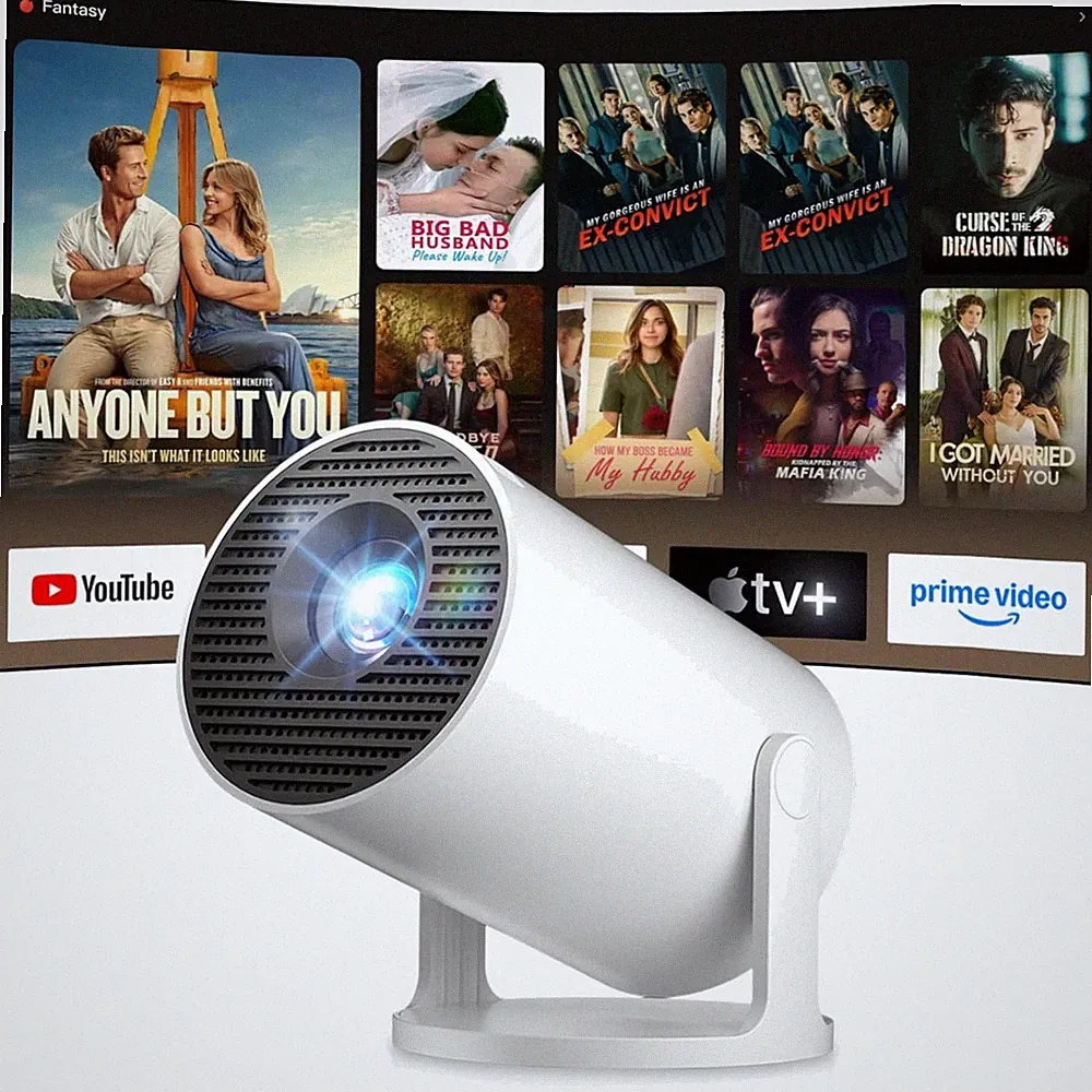 4K Beamer tragbar Smart Projektor Android WiFi Bluetooth Heimkino