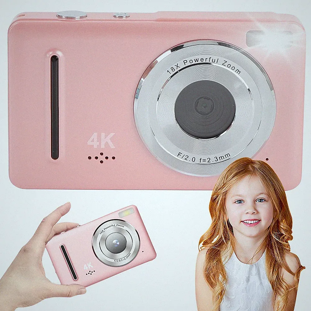 4K Digitalkamera 64MP HD Fotoapparat 2,4Zoll LCD Digital Kamera Mit 32G Speicher