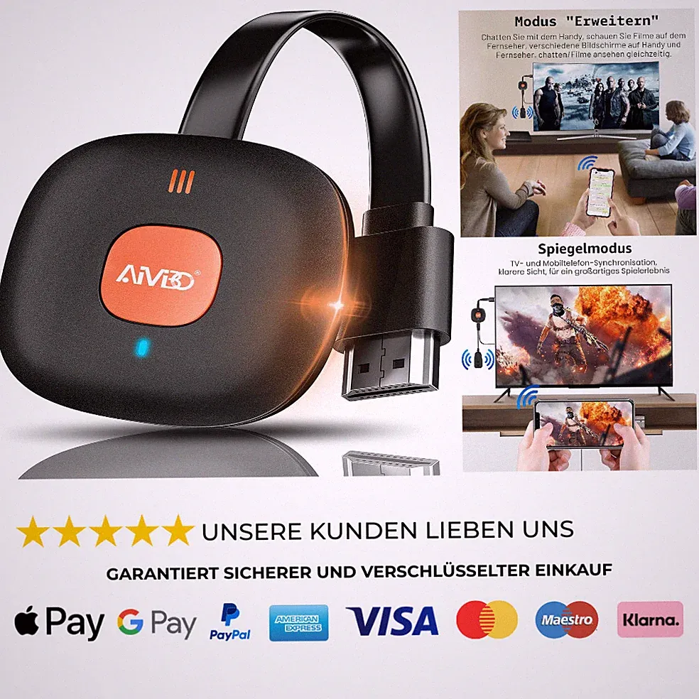 4K drahtloser HDMI Adapter für TV Beamer Display