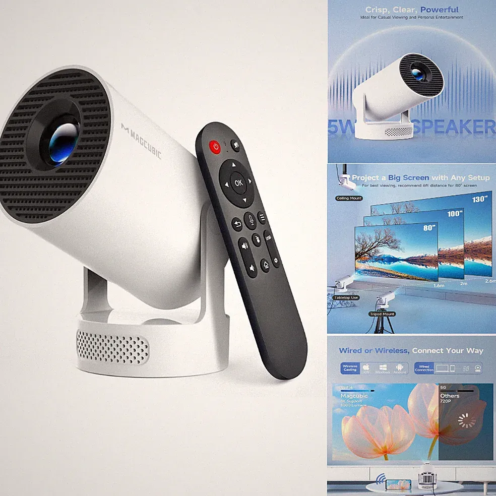 4K FHD 1080P WiFi6 BT54 1