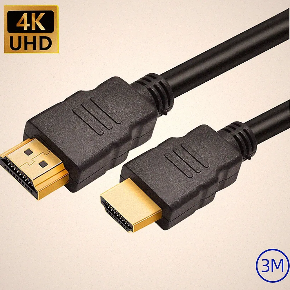 4K HDMI Kabel 3M High Speed vergoldete Stecker Für HDTV 3D TV PS4 PS3 Beamer