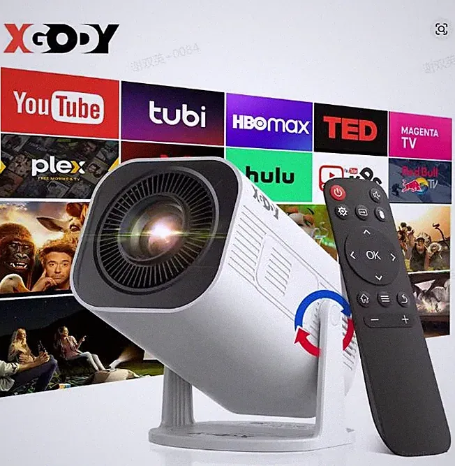 4K LED Projektor Heimkino Android Taschenkino Beamer WLAN Home Cinema Projektor
